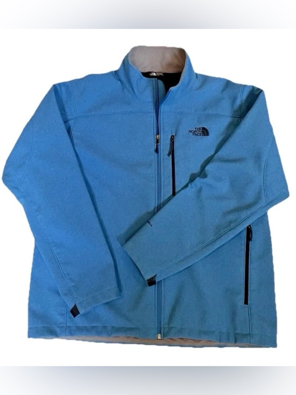 The North Face Men's Jacket-XL-Blue-WindWall Soft Shell Full Zip Outdoor Coat